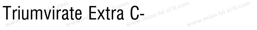 Triumvirate Extra C字体转换
